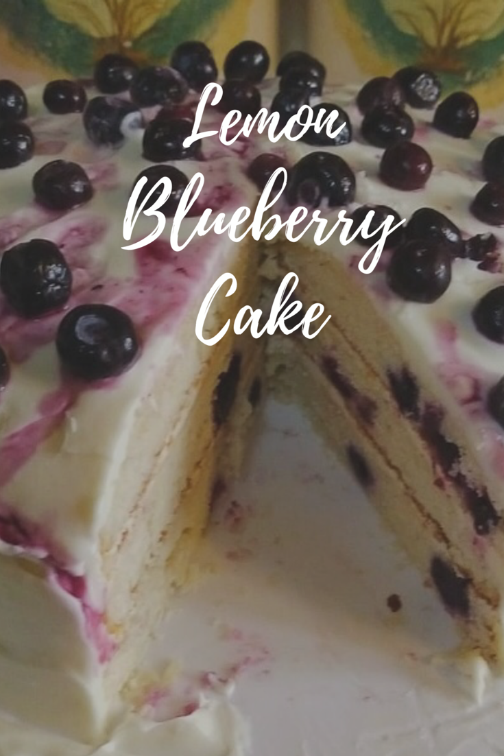 Lemon Blueberry Layer Cake